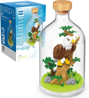 Creative Eagle Toy Building Set,Adult Mini Animal Friend Set,Party Favors Gift for Kids,Animal Lover Office Home Decor Birds Building Block,New Year Easter Birthday Gift for Boys Girls(Eagle)