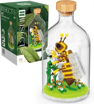 Creative Insect Friend Set,Adults Mini Animals Building Set,Party Favors Gift for Kids,Nature Lovers Office Home Decor Bugs Building Block,New Year Easter Birthday Gift for Boys Girls(Bee)