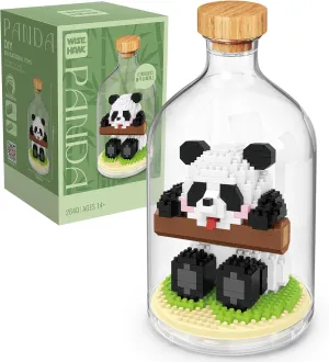 Creative Panda Toy Building Set,Adult Mini Animal Friend Set,Party Favors Gift for Kids,Animal Lovers Office Home Decor Building Block,New Year Easter Birthday Gift for Boys Girls(Sitting)