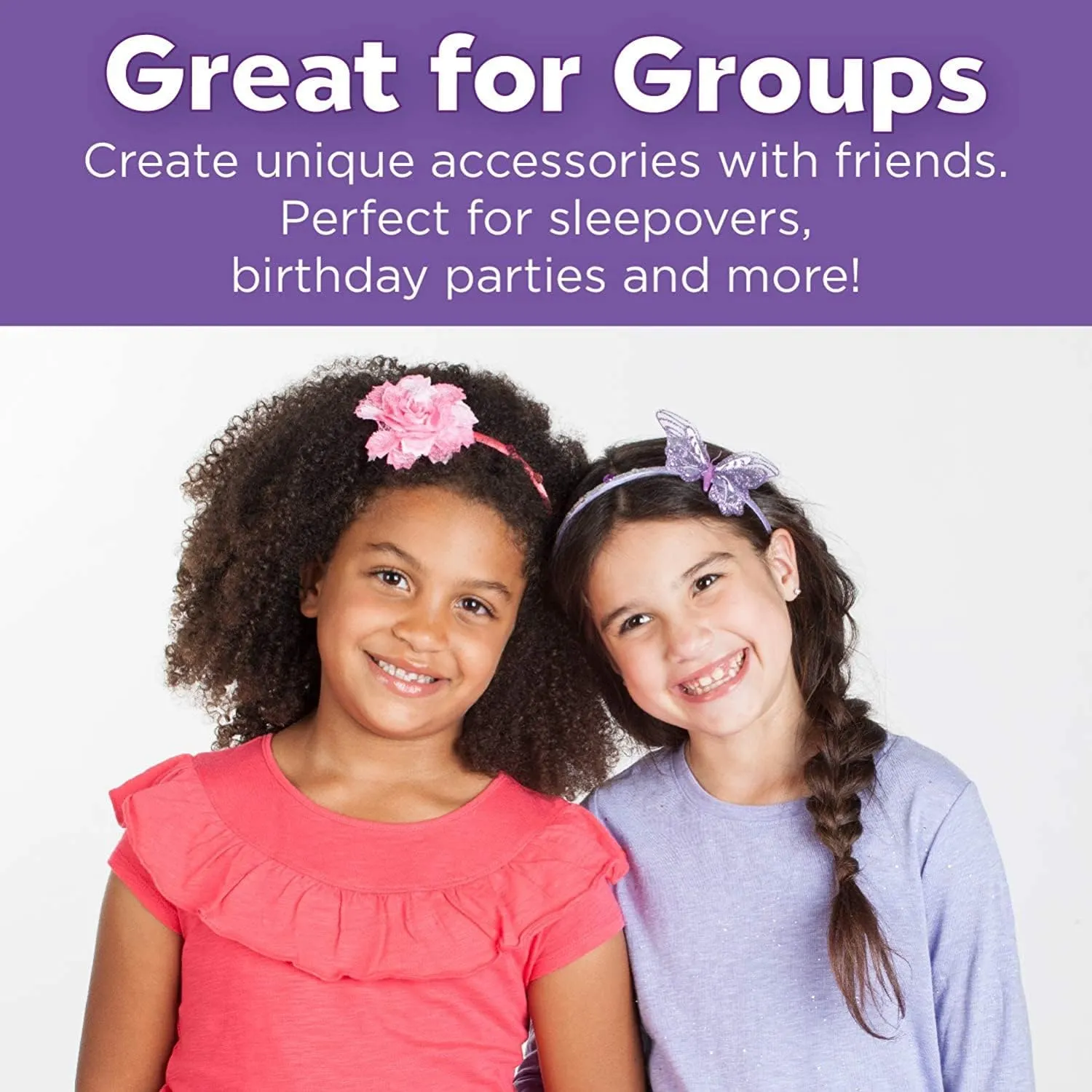 Creativity for Kids Fashion Headband Making Kit - Makes 10 DIY Headbands, Arts and Craft Kits for Ages 5-7 , Kids Activities, Birthday Gifts for Girls