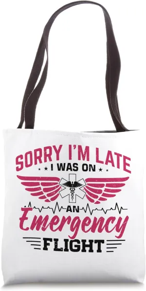 Critical Care Nurse Helicopter Nursing Flight Nurse Tote Bag