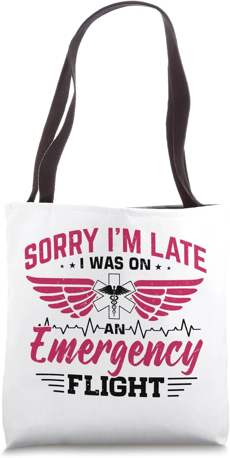 Critical Care Nurse Helicopter Nursing Flight Nurse Tote Bag