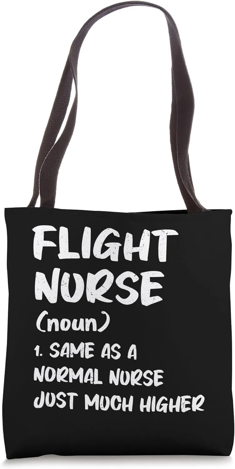 Critical Care Nurse Helicopter Nursing Flight Nurse Tote Bag