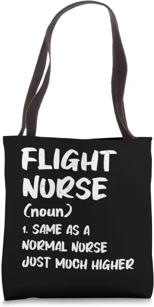 Critical Care Nurse Helicopter Nursing Flight Nurse Tote Bag