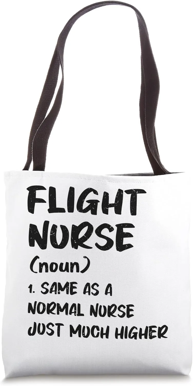 Critical Care Nurse Helicopter Nursing Flight Nurse Tote Bag