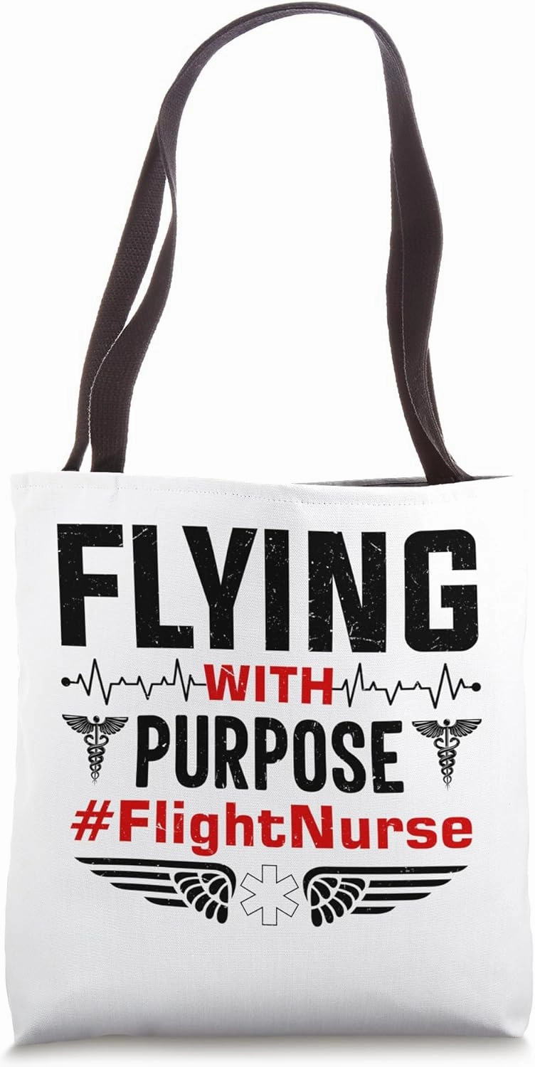 Critical Care Nurse Helicopter Nursing Flight Nurse Tote Bag