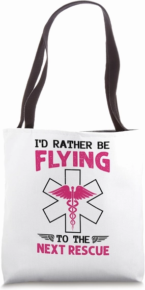 Critical Care Nurse Helicopter Nursing Flight Nurse Tote Bag