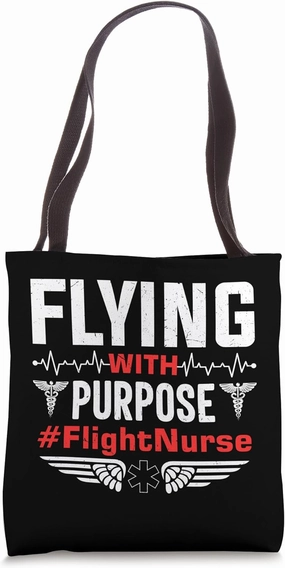 Critical Care Nurse Helicopter Nursing Flight Nurse Tote Bag
