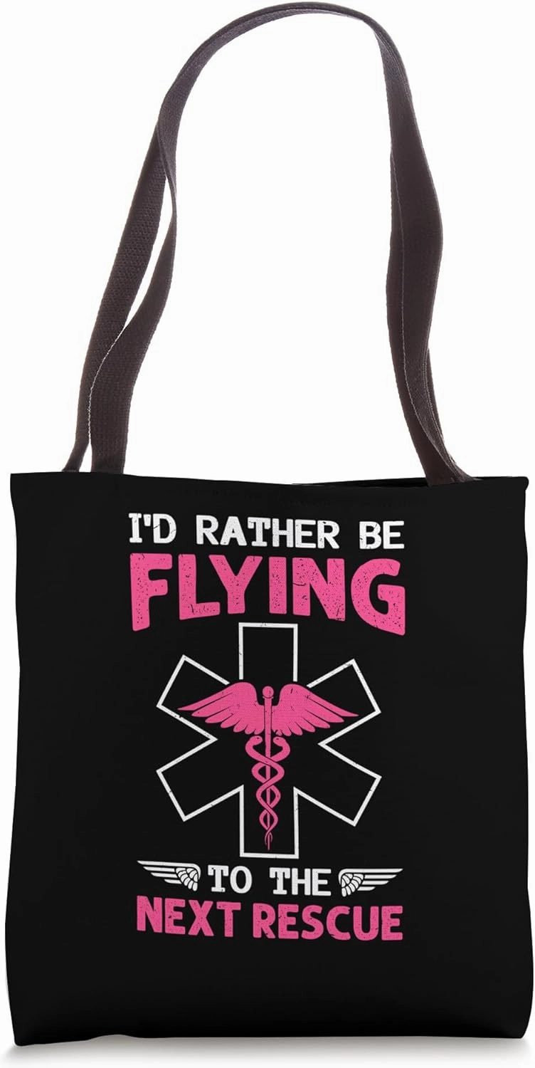 Critical Care Nurse Helicopter Nursing Flight Nurse Tote Bag
