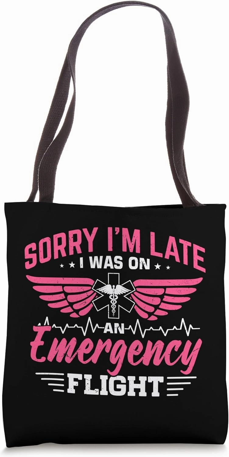 Critical Care Nurse Helicopter Nursing Flight Nurse Tote Bag