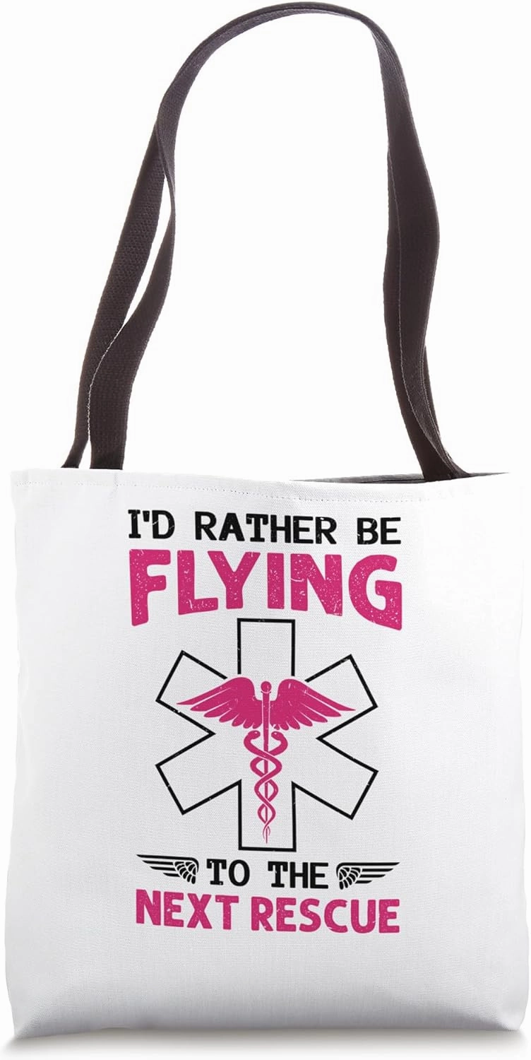 Critical Care Nurse Helicopter Nursing Flight Nurse Tote Bag