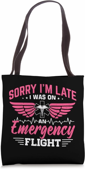 Critical Care Nurse Helicopter Nursing Flight Nurse Tote Bag