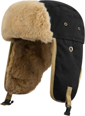 Croogo Winter Trapper Hats - Warm Ushanka Russian Ski Hats with Ear Flap