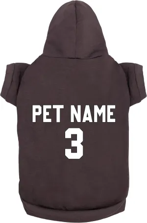 Custom Dog Clothes - Design Your Own Pet Hoodie Add Name Number Personalized Sweater Jersey for Small Medium Large Dogs