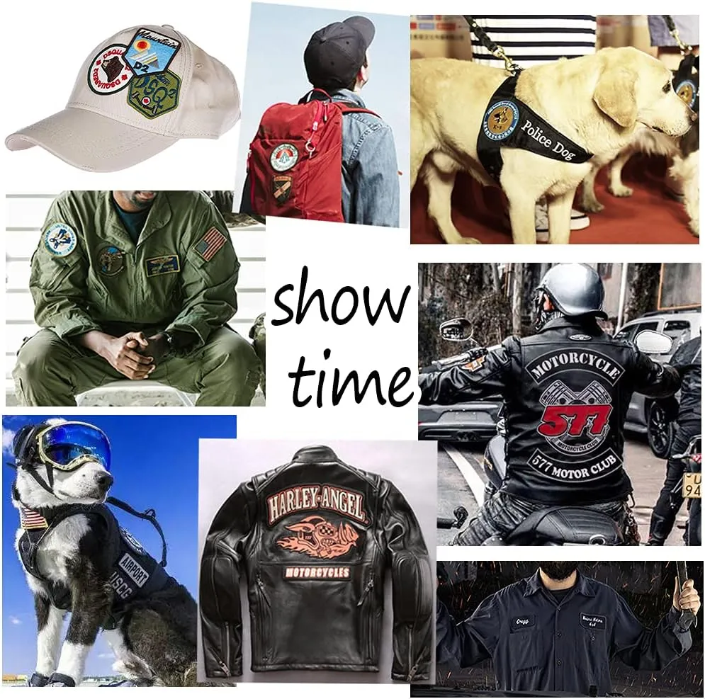 Custom Embroidery Patches, Personalized Morale Patches, Any Size or Logo can be Customized, Hook and Loop ，Sew on ，Iron on