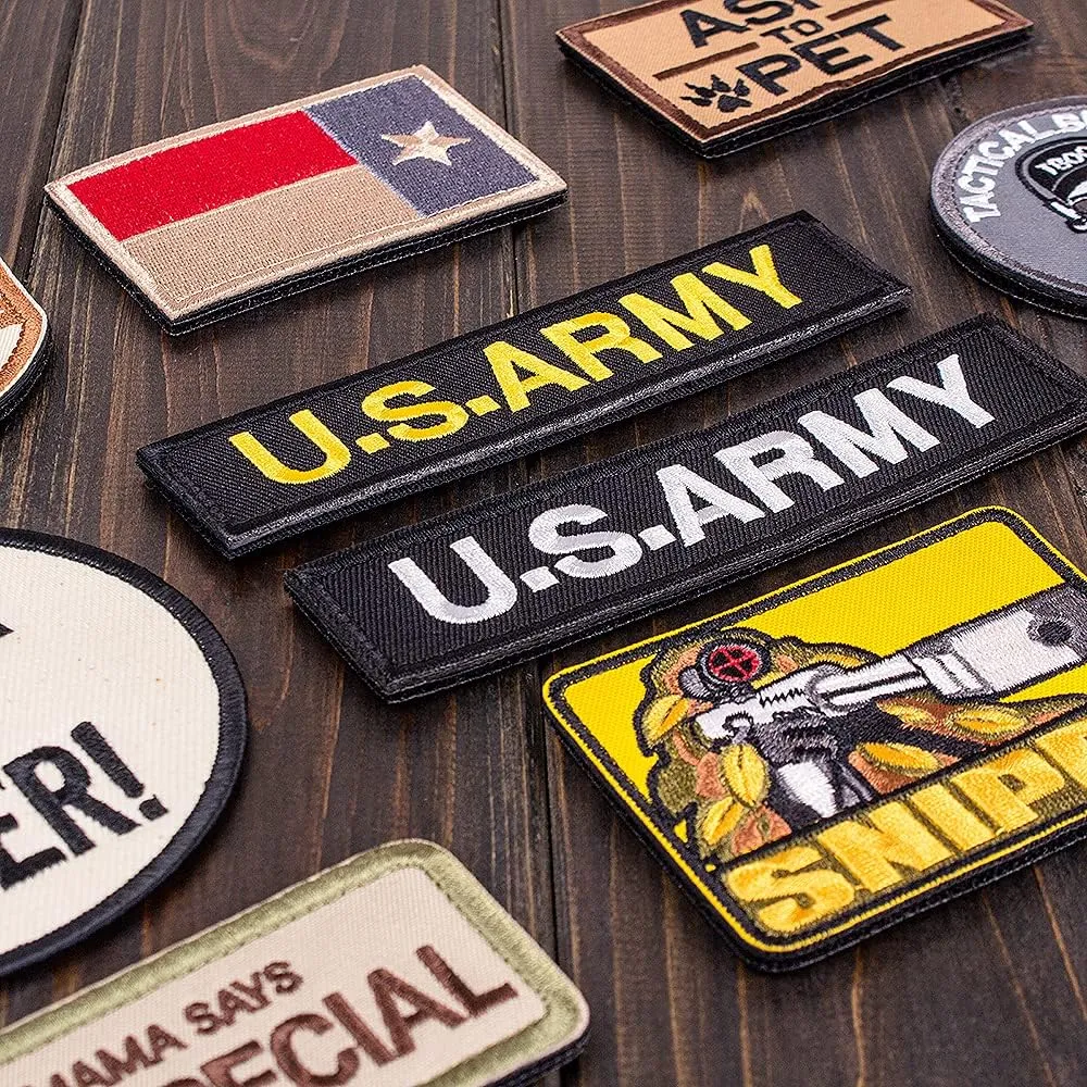 Custom Embroidery Patches, Personalized Morale Patches, Any Size or Logo can be Customized, Hook and Loop ，Sew on ，Iron on
