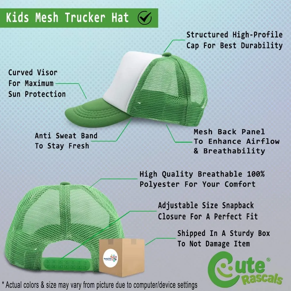 Custom Kids Trucker Hat Our Solar System Planets Funny Humor Boys Caps & Girls