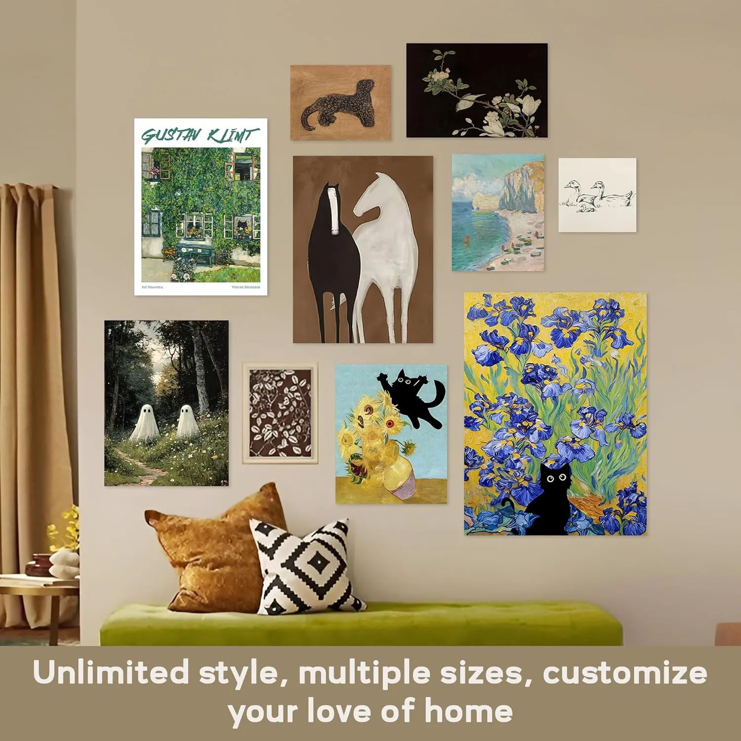 Custom Poster Prints 20x30 inch Personalized Photo to Canvas Pet/Family Gifts Durable and Waterproof, Home Decor Wall Art Prints