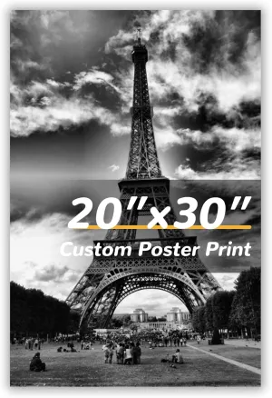 Custom Poster Prints 20x30 inch Personalized Photo to Canvas Pet/Family Gifts Durable and Waterproof, Home Decor Wall Art Prints