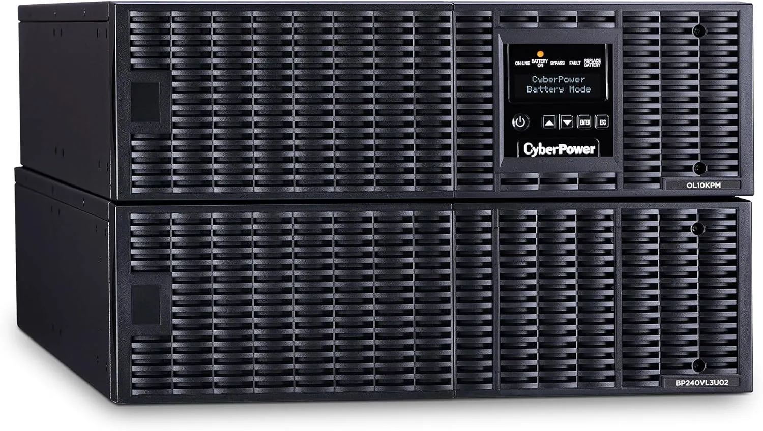 CyberPower OL10KRT Smart App Online UPS System, 10000VA/10000W, Double Conversion Topology, 4 Outlets, 6U Rack/Tower, EBM Option, RMCARD205 Pre-Installed