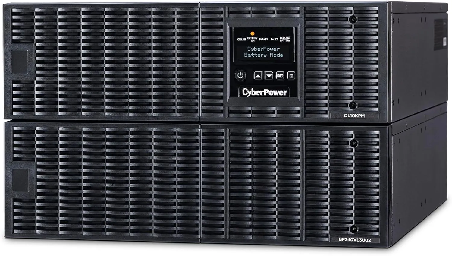 CyberPower OL10KRT Smart App Online UPS System, 10000VA/10000W, Double Conversion Topology, 4 Outlets, 6U Rack/Tower, EBM Option, RMCARD205 Pre-Installed