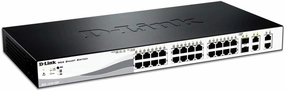 D-link 24-port Fast Ethernet Poe Smart Switch - 24 Ports - Manageable - 24 X Poe - 2 X Expansion Sl