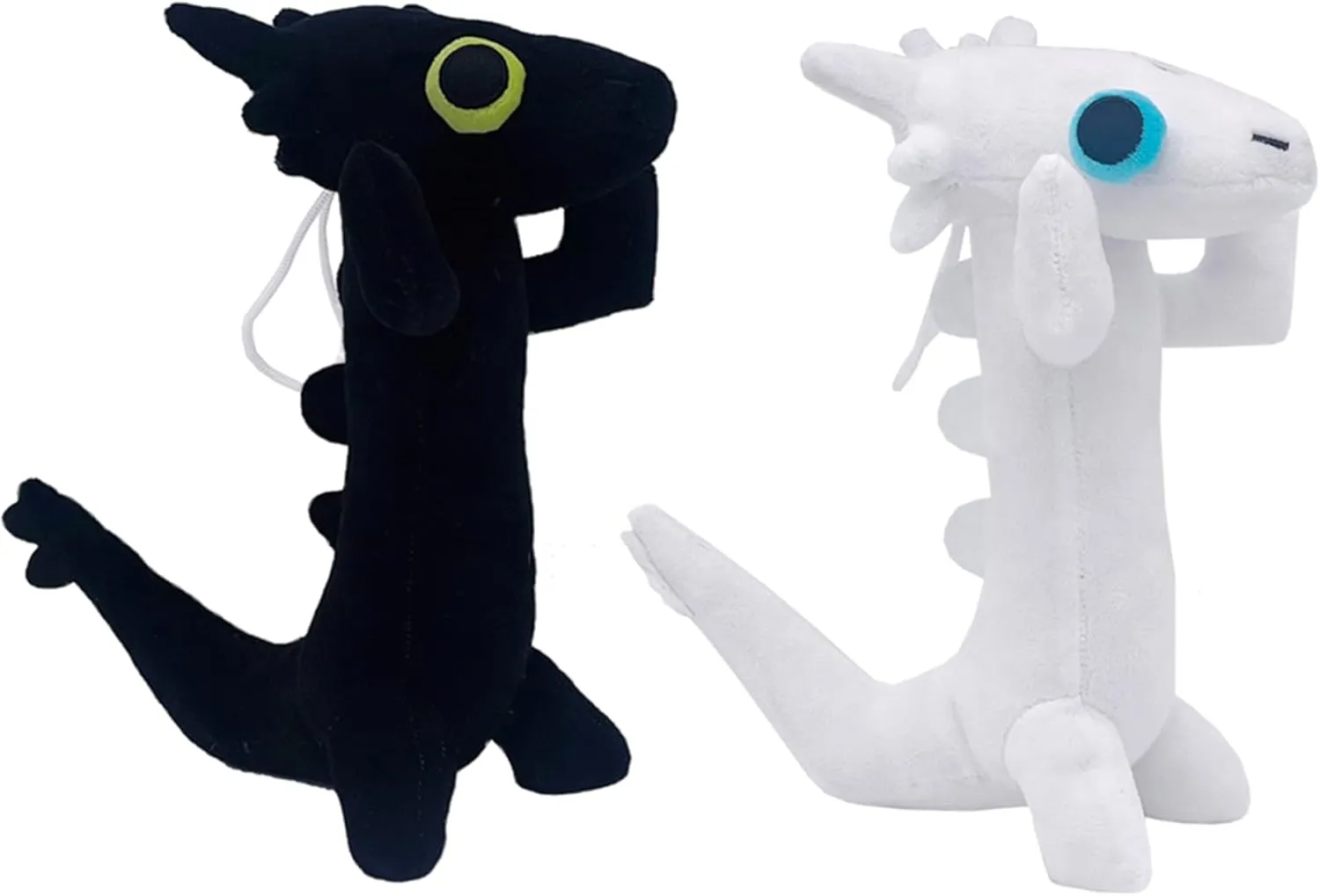 Dancing Toothless Plush, 10 inch Black and White Toothless Plush, Adorable Anime Stuffed Animals Toys Pillow for Kids and Fans Easter Birthday Gift