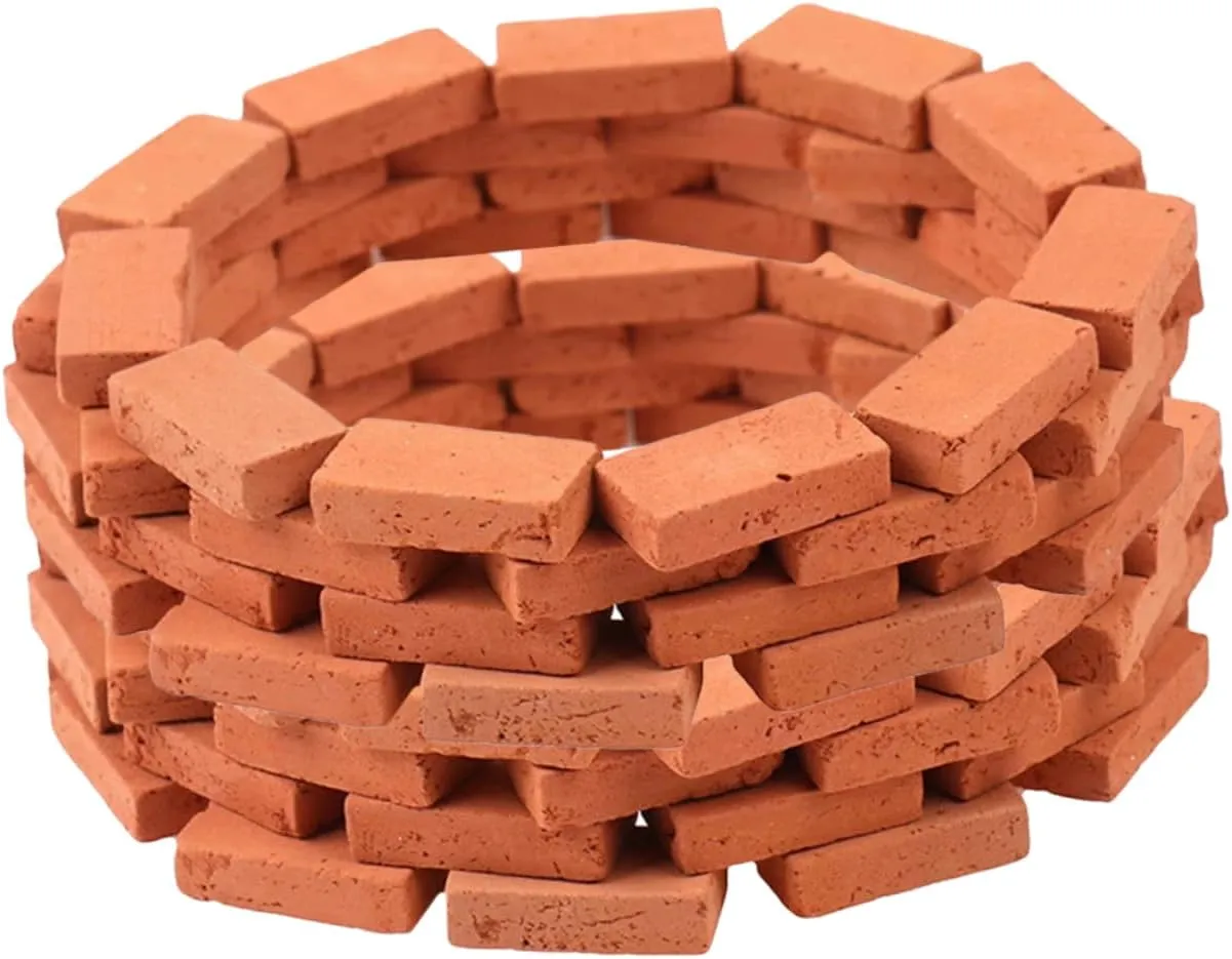 DECHOUS 150pcs Simulated Brick Model DIY Mini Garden Brick Micro Landscape Decor