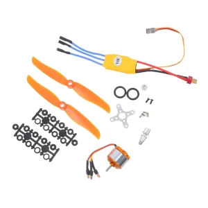DECHOUS 1Set Motor Set for Aircraft with Esc for Precision Speed Control Enhanced Flight Dynamics Easy Installation for Airplanes Helicopters