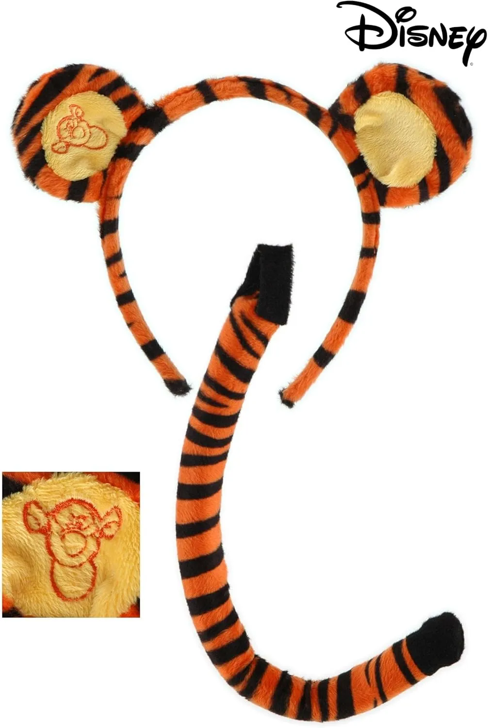 Disney Winnie the Pooh Tigger Ears Headband and Tail Costume Kit for adults and kids