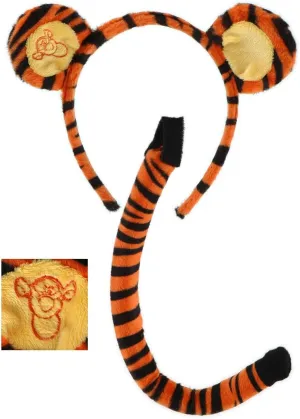 Disney Winnie the Pooh Tigger Ears Headband and Tail Costume Kit for adults and kids