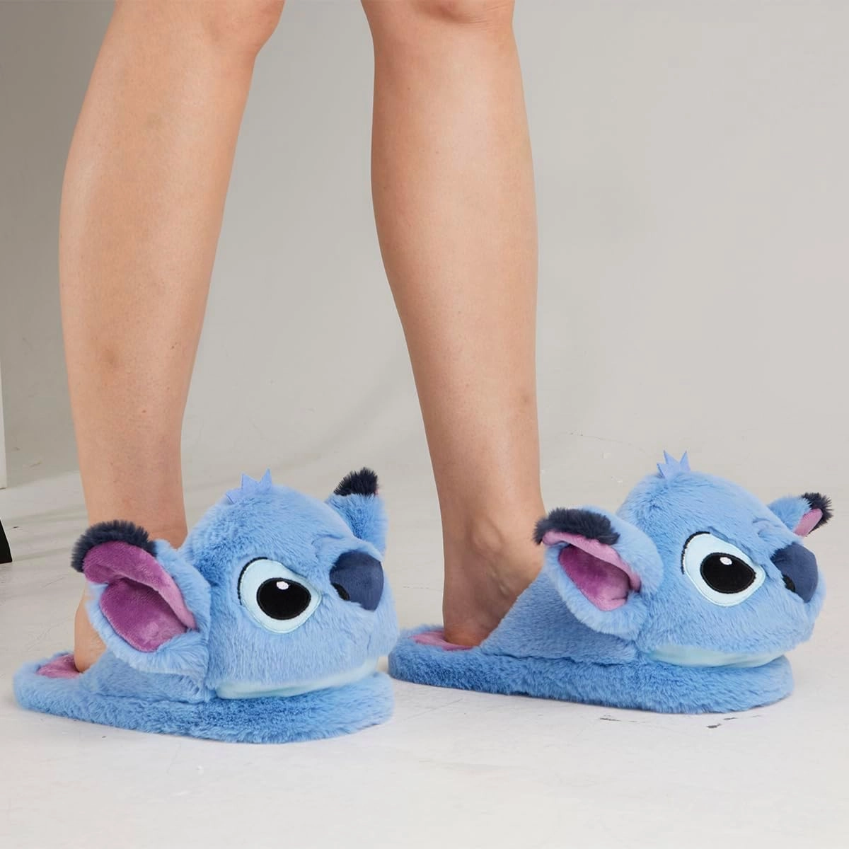Disney Women's Slippers, Fluffy 3D Non Slip - Baby Yoda Gifts