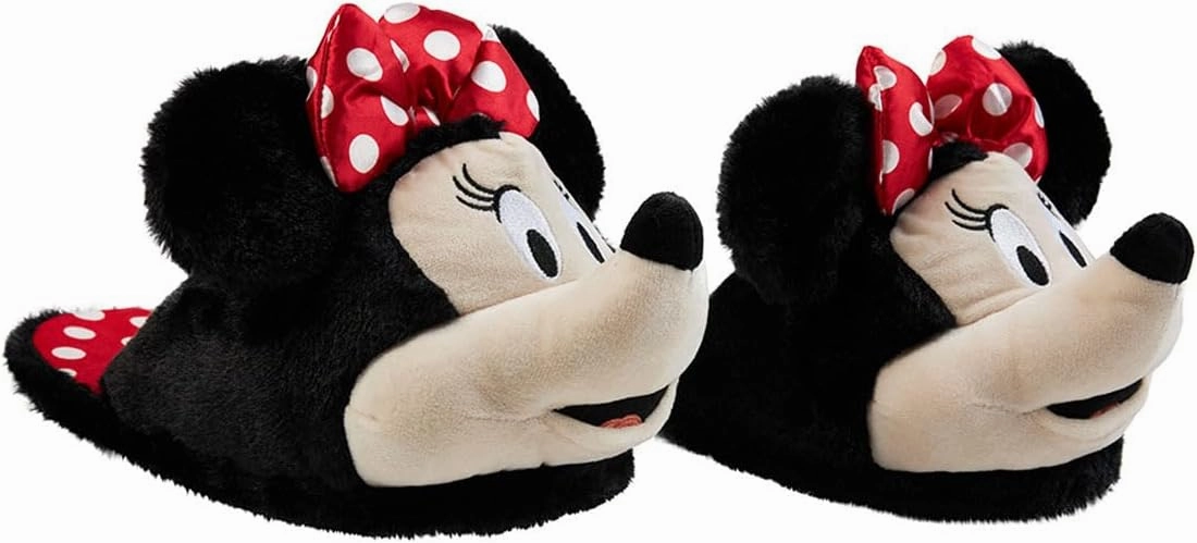 Disney Women's Slippers, Fluffy 3D Non Slip - Baby Yoda Gifts