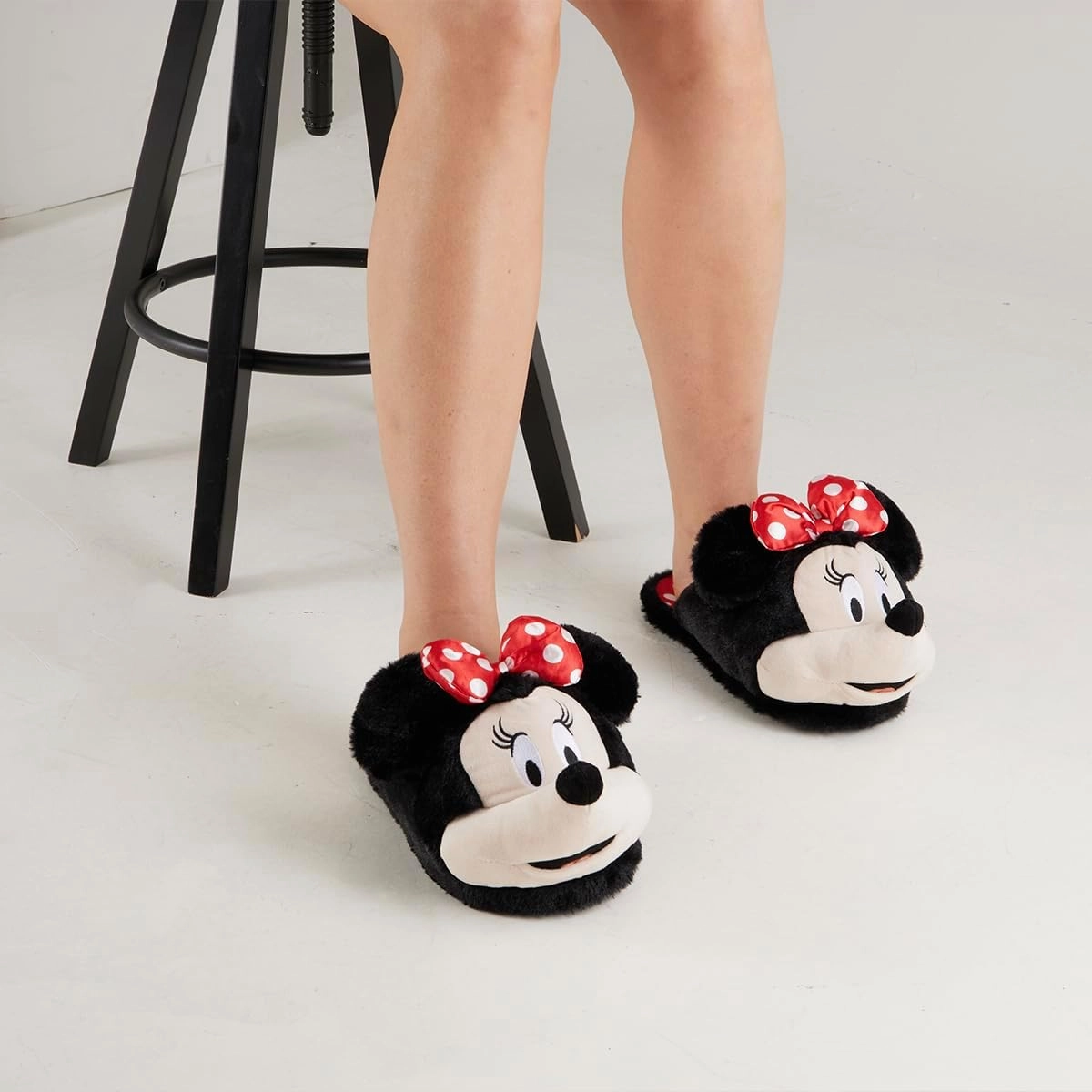 Disney Women's Slippers, Fluffy 3D Non Slip - Baby Yoda Gifts