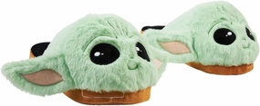 Disney Women's Slippers, Fluffy 3D Non Slip - Baby Yoda Gifts