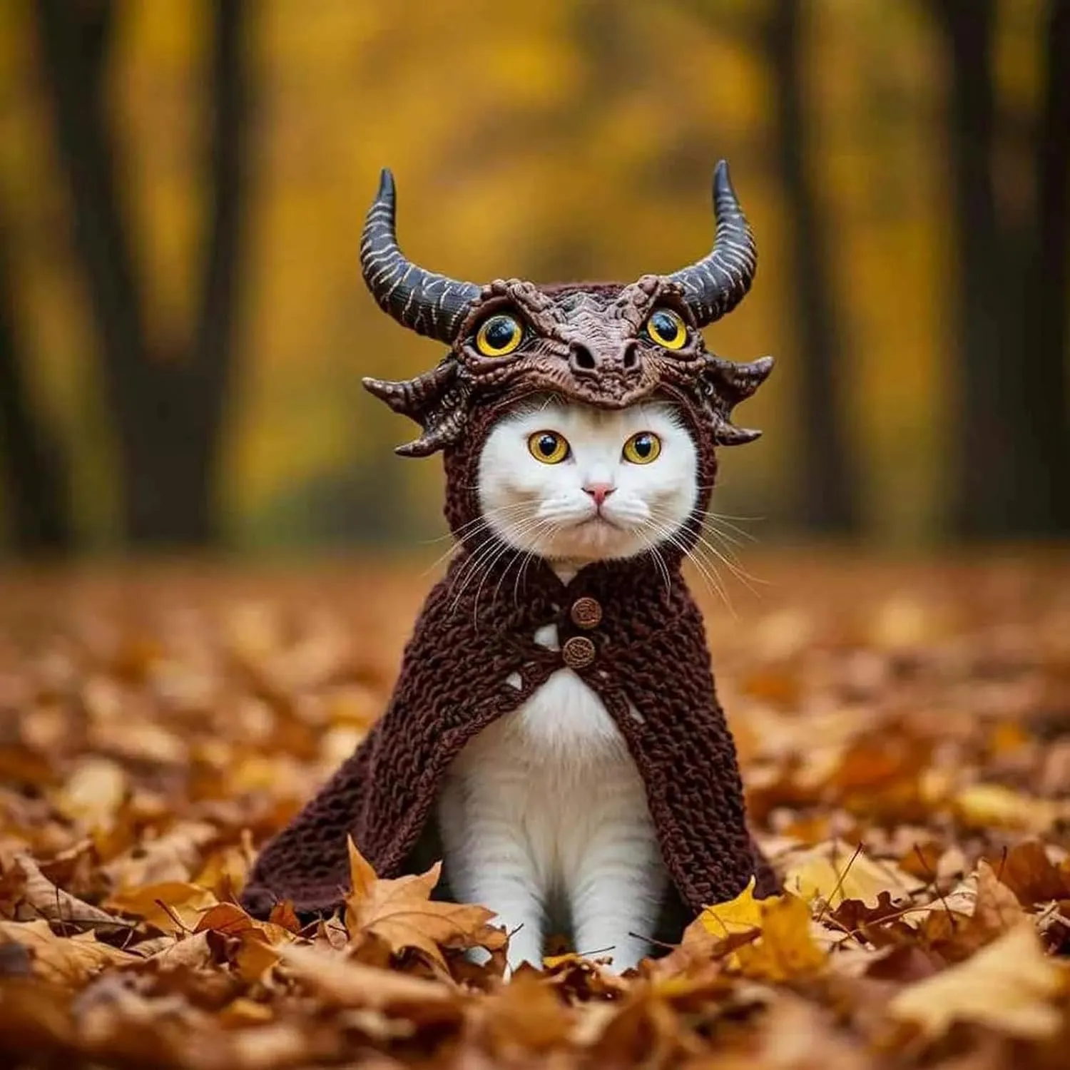 DIY Dragon Cat Hoodie Set,Stretchy Cotton Knitting Cats Shirts for Puppy Kitten Small Medium Dogs Cats, Soft Cat Apparel, Cute Dragon Cosplay Clothes for Pets (CC)