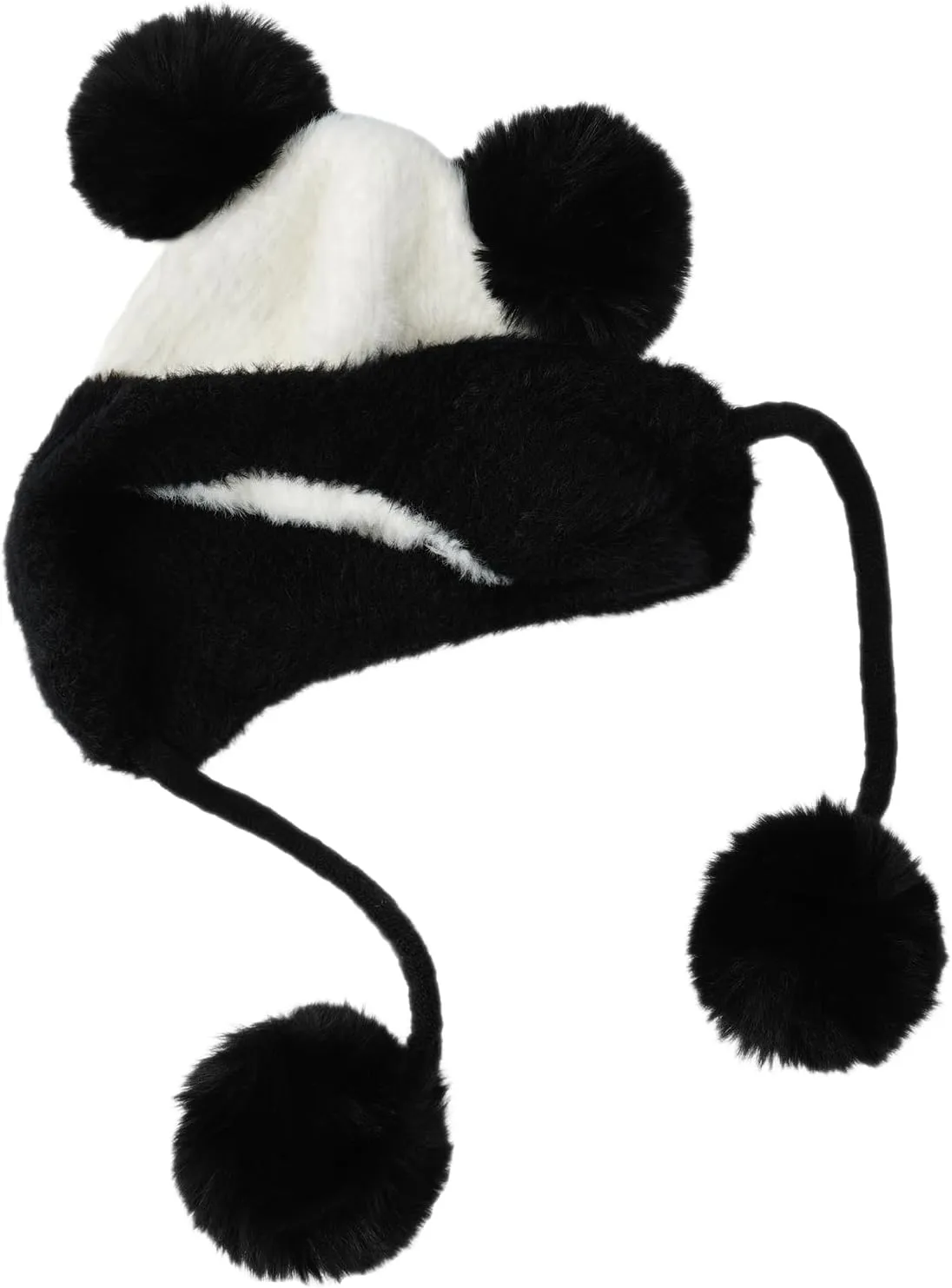 DOCILA Winter Beanie Hat for Women Warm Fleece Lined Pom Knit Earflap Hats Cute Outdoor Snow Ski Skull Cap