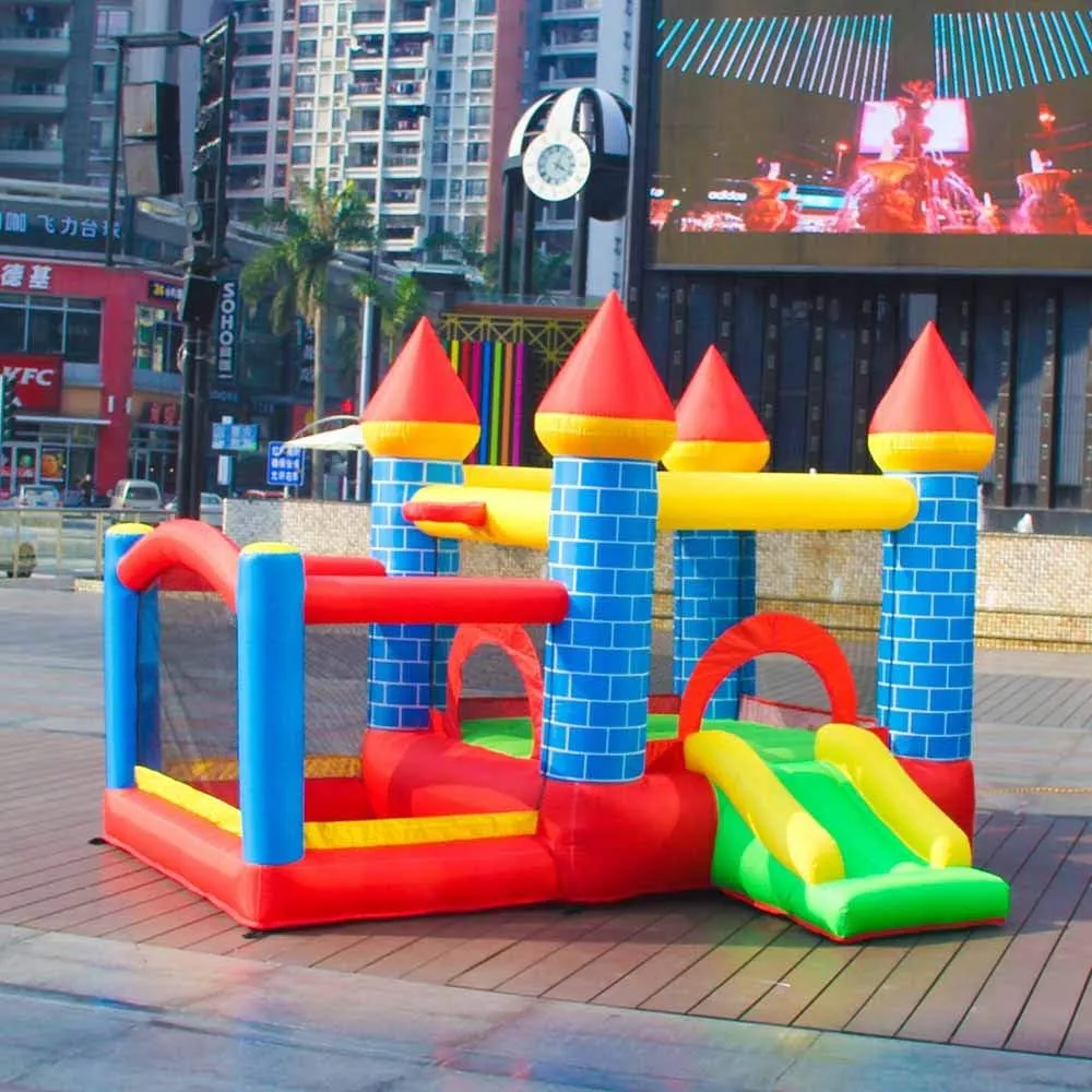 Doctor Dolphin Inflatable Bounce House, Toddle Bounce House with Slide, Inflatable Bouncy House with Blower, Bouncy Castle with Ball Shooting for Indoor&Outdoor