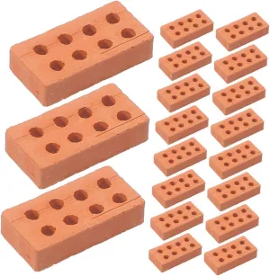 DOITOOL Handmade Layout Bricks Decor Fake Bricks Set Variety of Colors for Building Blocks DIY