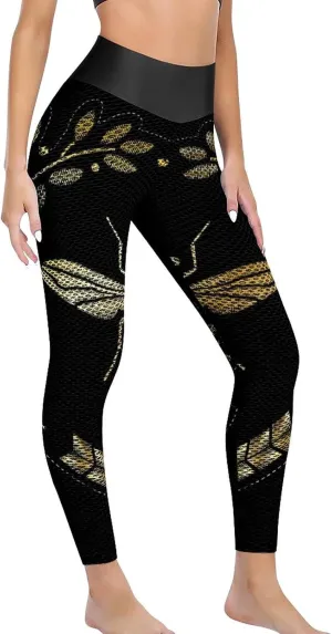 Donnapink Women's Threaded High Waist Yoga Pants, Leggings Workout Outfits for Gym S-XXL
