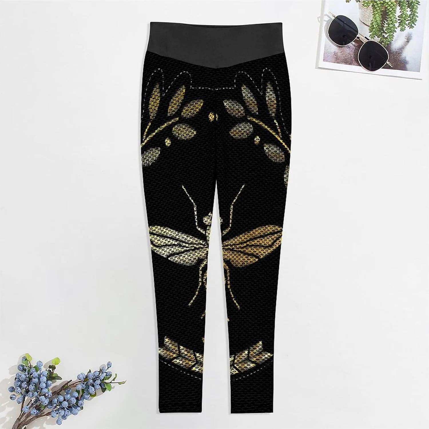 Donnapink Women's Threaded High Waist Yoga Pants, Leggings Workout Outfits for Gym S-XXL