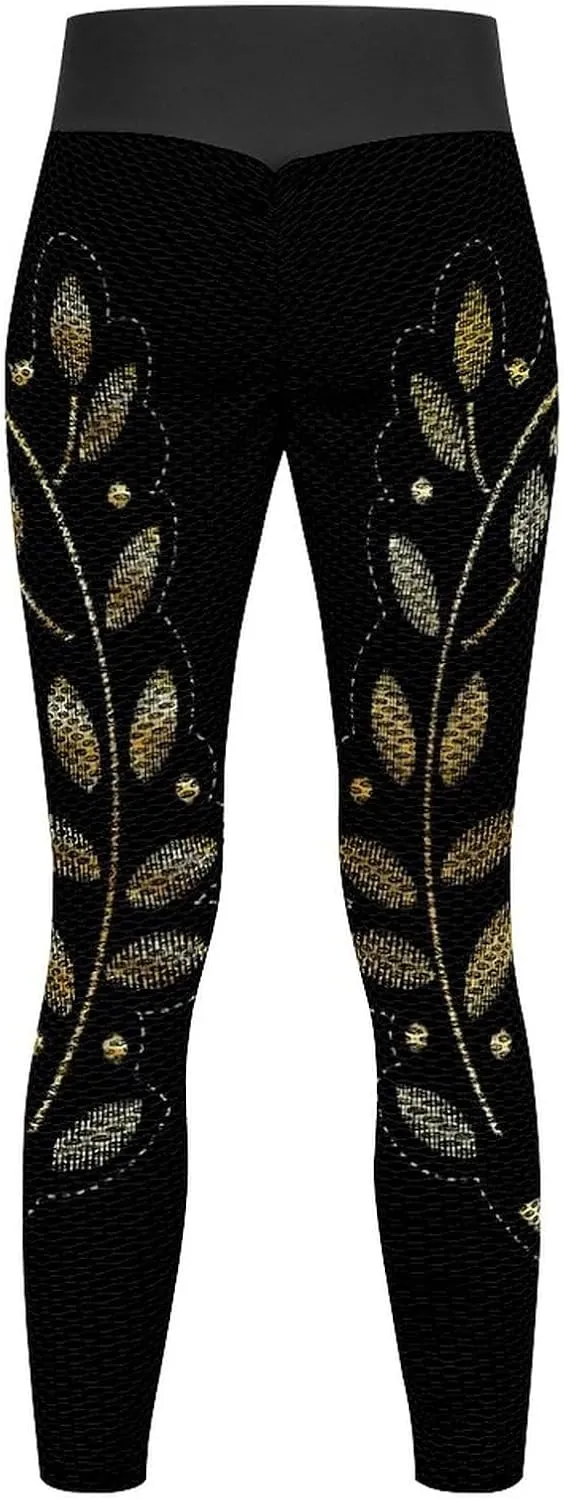 Donnapink Women's Threaded High Waist Yoga Pants, Leggings Workout Outfits for Gym S-XXL