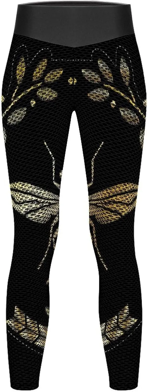 Donnapink Women's Threaded High Waist Yoga Pants, Leggings Workout Outfits for Gym S-XXL