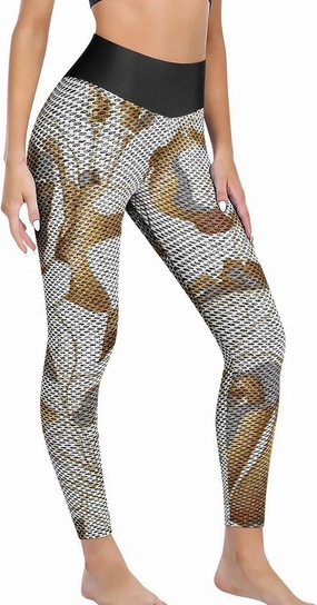 Donnapink Women's Threaded High Waist Yoga Pants, Leggings Workout Outfits for Gym S-XXL