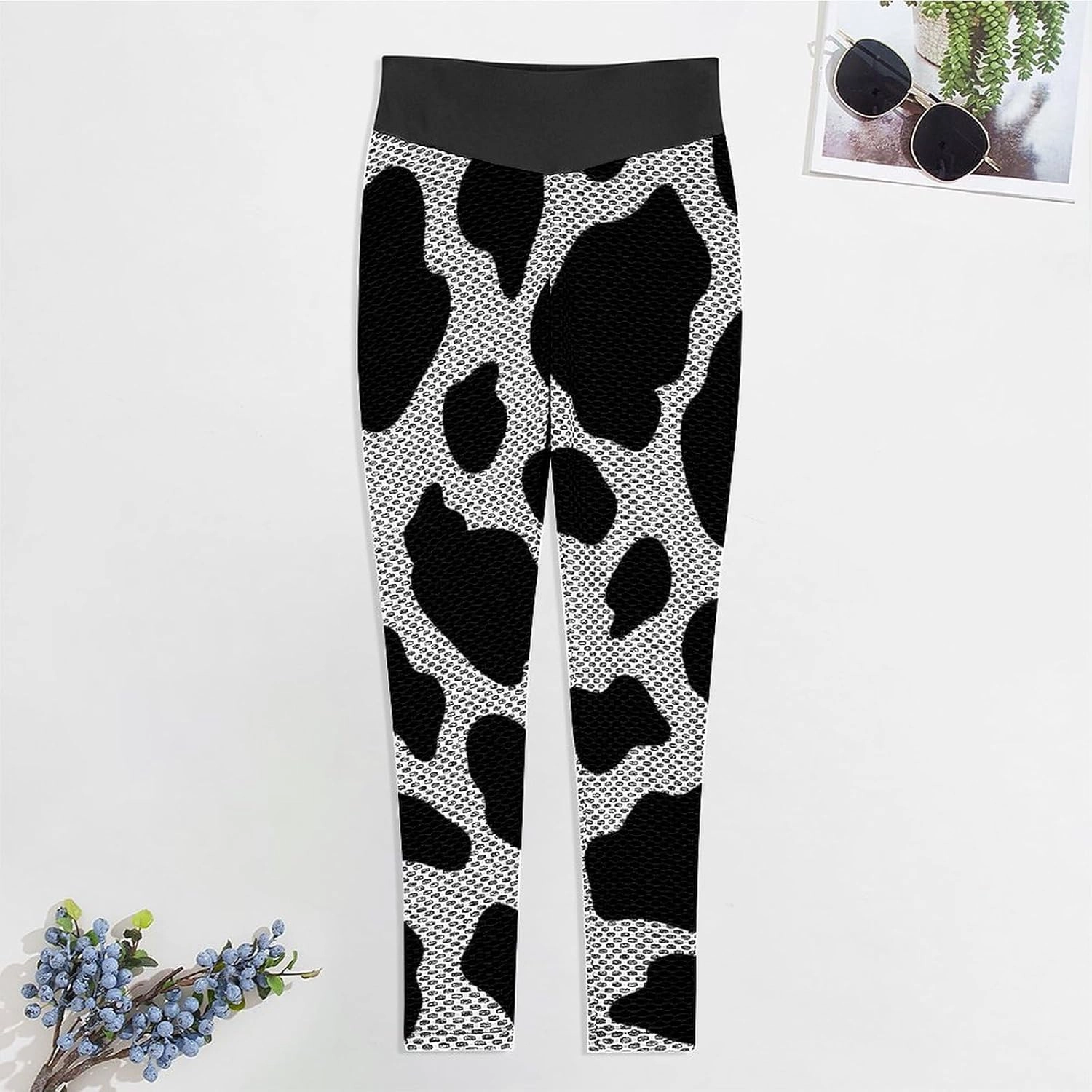 Donnapink Women's Threaded High Waist Yoga Pants, Leggings Workout Outfits for Gym S-XXL