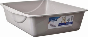 Doskocil Petmate Open Cat Litter Box, Blue Mesa/Mouse Grey, 4 Sizes