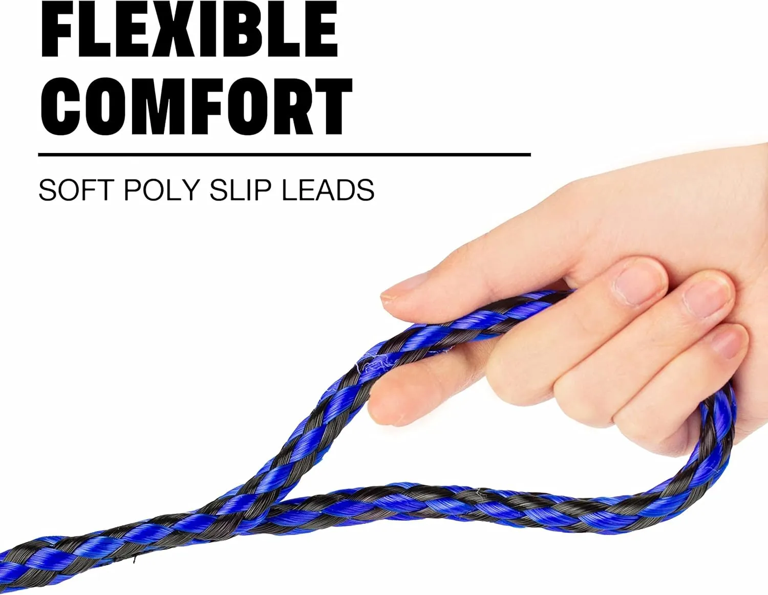 Downtown Pet Supply BRD-SLP-LDS-48PK Durable Braided Poly Dog Slip Leads, 5 Feet