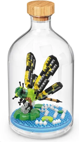 Dragonfly Miniature Insect Friends Building Set Creative Party Favors and Gifts for Nature Lovers - Office and Home Decor Mini Bugs Building Blocks Gift for Boys and Girls