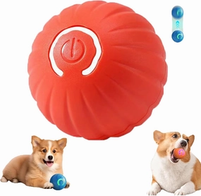 Duraspin Dog Ball, Dog Ball Large Dogs,Thelifeh Smart Jumping Balll Dogg Toy,Interactive Doog Balls,Bouncing Baall for Dogss,Shaky Balll Toyy for Dogs (Orange, C)