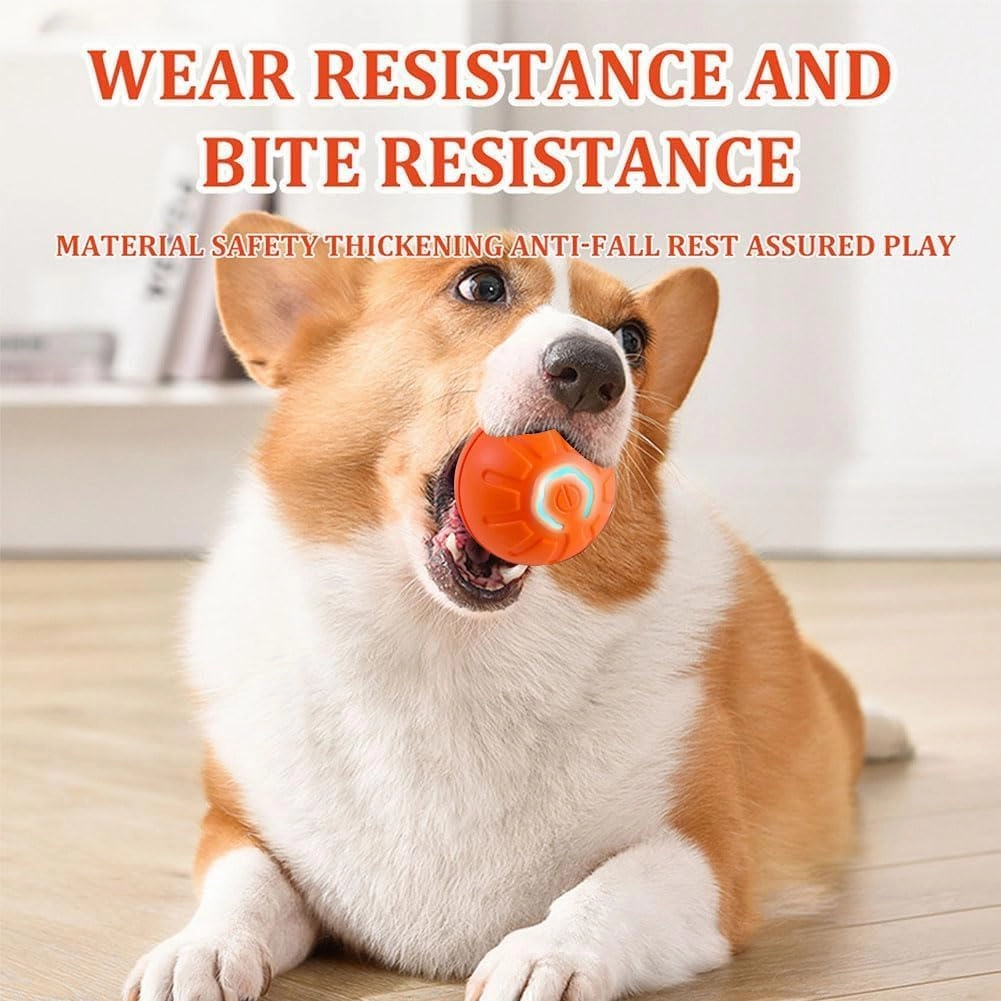 Duraspin Dog Ball, Dog Ball Large Dogs,Thelifeh Smart Jumping Balll Dogg Toy,Interactive Doog Balls,Bouncing Baall for Dogss,Shaky Balll Toyy for Dogs (Orange, C)